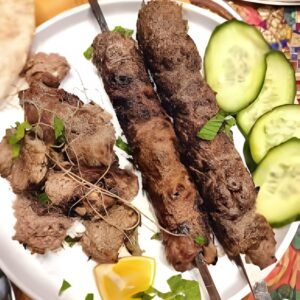 Beef Dhagha Kabab Plate